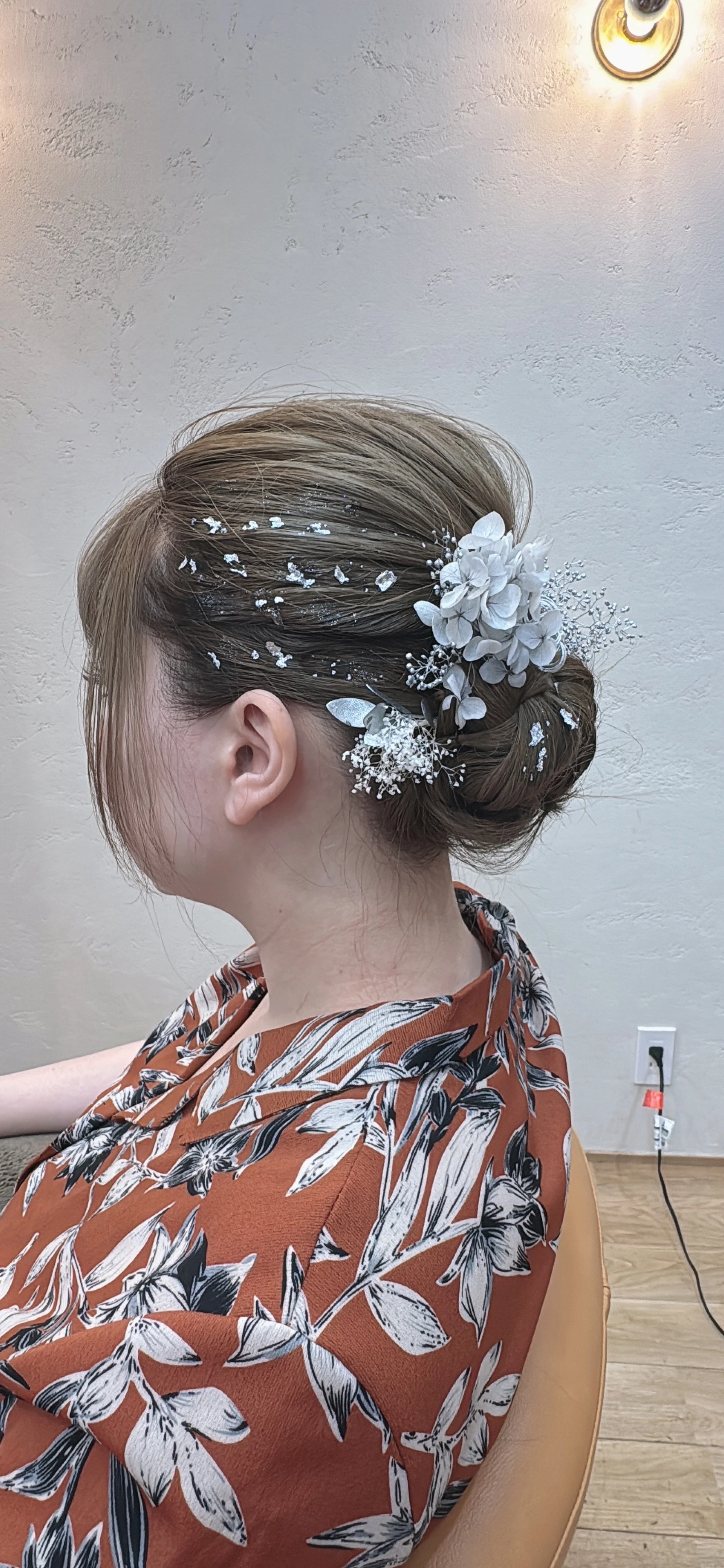 特別なヘアセットで浴衣を引き立てる