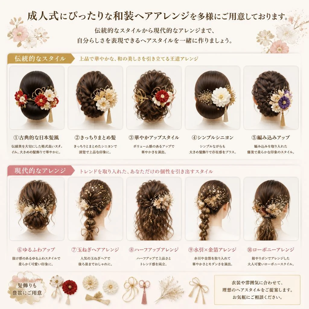 和装ヘアアレンジの提案