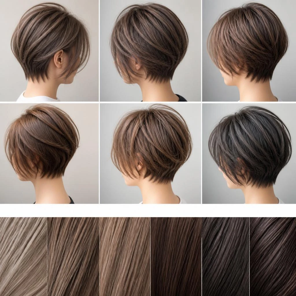 ショートカットで楽しむヘアカラー